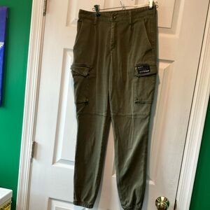 Olive Cargo Pants for women Jennyfer 30 waist original pants utility chic